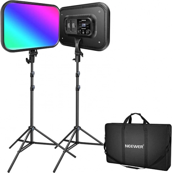 Σετ πάνελ LED NEEWER RGB168 60 W, 2500–8500 K (2 τεμάχια)