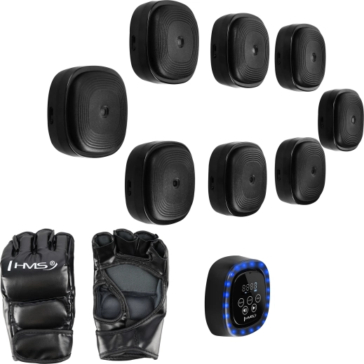 Ηλεκτρονικός αρθρωτός στόχος μποξ με LED και Bluetooth HMS TB05 + γάντια