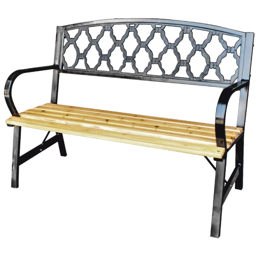 Παγκάκι κήπου Garden Line 120 cm με διακοσμητική πλάτη