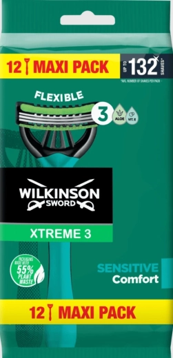 Ανταλλακτικό ξυραφάκι μίας χρήσης Wilkinson Xtreme3 Sensitive, 12 τεμ.