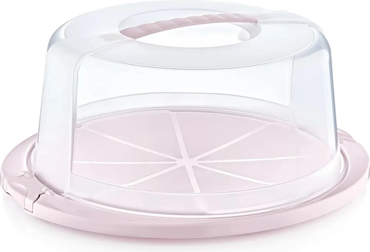 Στρογγυλό κουτί για τούρτα Nordic Pink 33,5 × 38 × 17 cm
