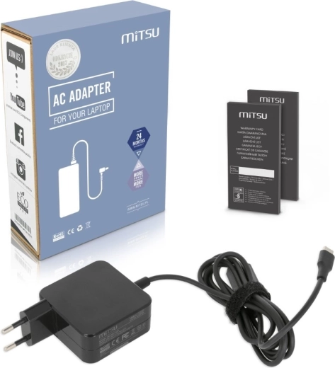 Τροφοδοτικό προσαρμογέα Mitsu για laptop 45 W USB-C Power Delivery