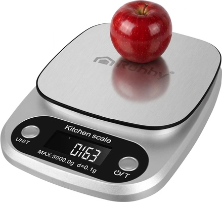 Ψηφιακή ζυγαριά κουζίνας Ruhhy 5 kg (0,1 g) από ανοξείδωτο ατσάλι