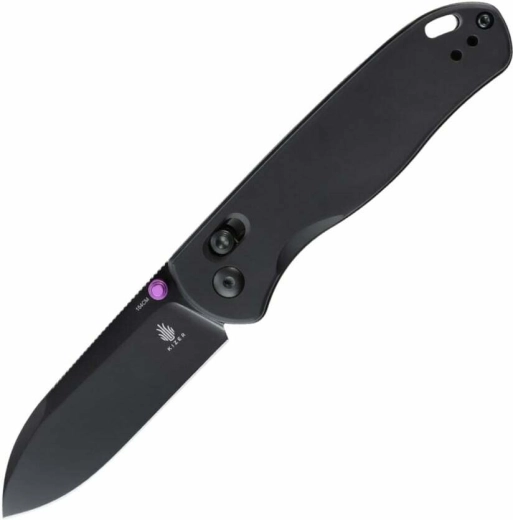 Kizer Drop Bear – μαύρο πτυσσόμενο μαχαίρι τσέπης από αλουμίνιο (154CM, EDC)