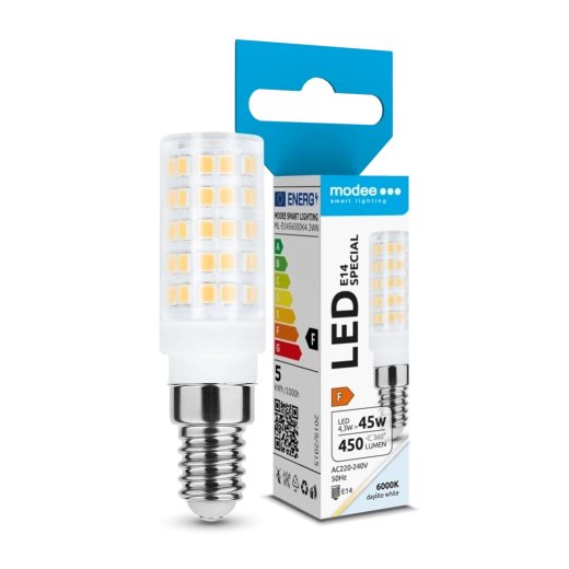 Modee Lighting LED κεραμική λάμπα E14 4,3 W ψυχρό λευκό 360°