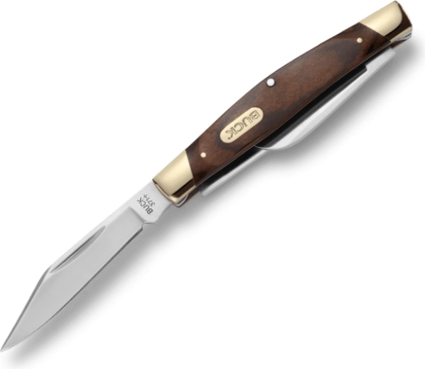 Buck 371 Stockman Woodgrain πτυσσόμενο μαχαίρι τσέπης με 3 λεπίδες