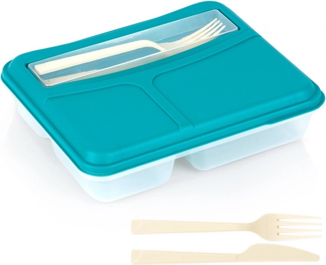 Χωριστό lunchbox με σετ μαχαιροπίρουνων 1,3 l