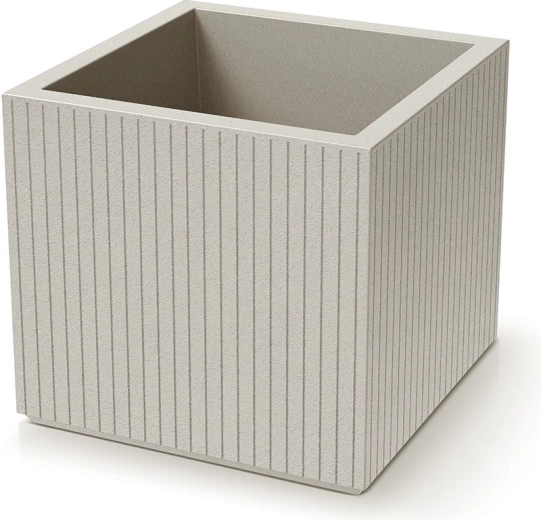 Γλάστρα Coro Square 48 × 48 × 44 cm – αμμόχρωμη