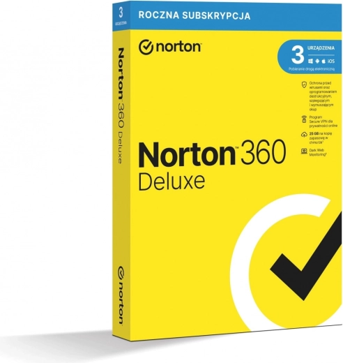 Norton 360 Deluxe – συνδρομή για 1 έτος, 3 συσκευές, 25 GB αντίγραφα ασφαλείας στο cloud