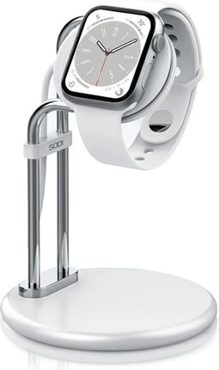 Αλουμινένια βάση για φόρτιση Apple Watch – ασημί