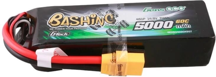 Μπαταρία LiPo Gens Ace G‑Tech 5000 mAh 14,8 V 4S 60C με σύνδεσμο XT90 – Σειρά Bashing