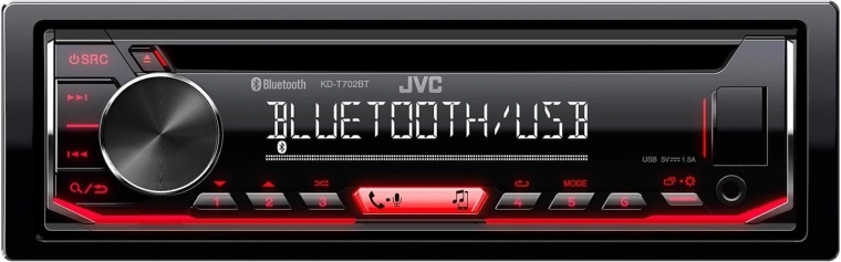 Ραδιόφωνο αυτοκινήτου Bluetooth με τεχνολογία JVC K2 και Streaming DJ