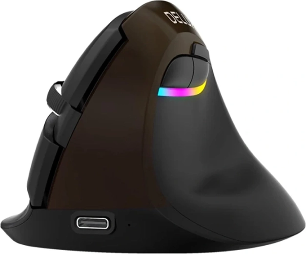 Εργονομικό κάθετο ποντίκι Delux m618 mini jet (bluetooth/2,4 ghz, usb-c)