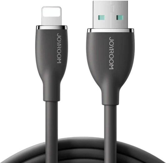 Joyroom έγχρωμο καλώδιο USB-A σε Lightning 1,2 m (μαύρο)