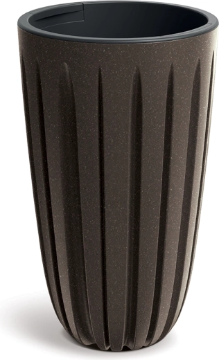 Γλάστρα Wario Eco Wood 29 cm καφέ