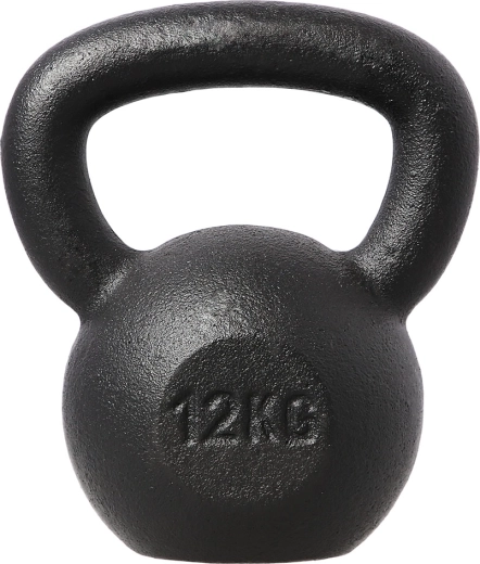 Μαντεμένιο kettlebell HMS 12 kg, μαύρο
