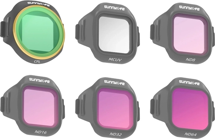 Σετ 6 φίλτρων Sunnylife MCUV, CPL, ND8, ND16, ND32 και ND64 για DJI Mini 5 Pro