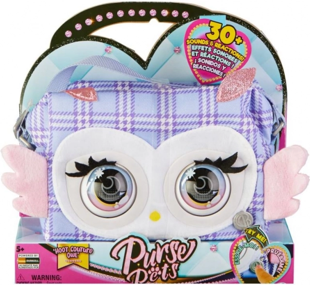 Διαδραστική τσάντα PURSE PETS Κουκουβάγια