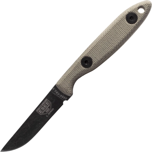 ESEE CR 2.5 Camp-Lore υπαίθριο μαχαίρι, 6,3 cm, micarta, δερμάτινη θήκη