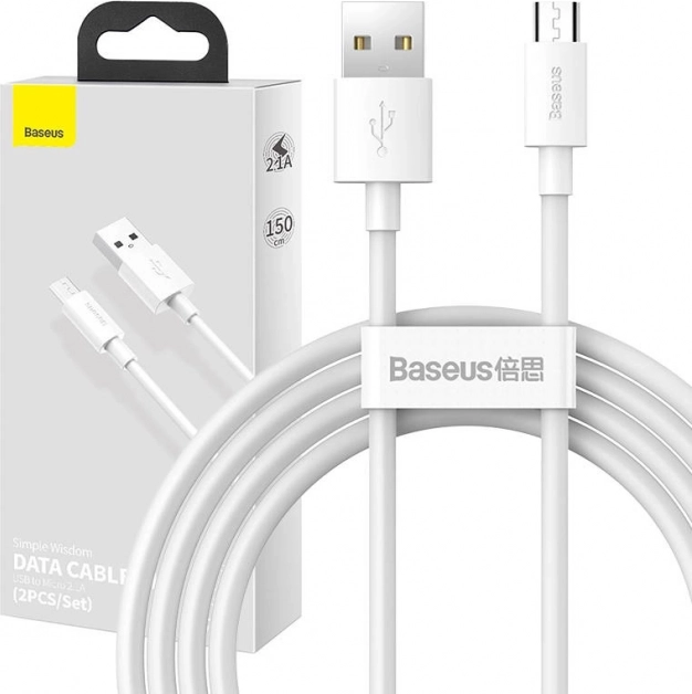 Σετ καλωδίων δεδομένων Baseus USB σε Micro 2,1A 1,5m