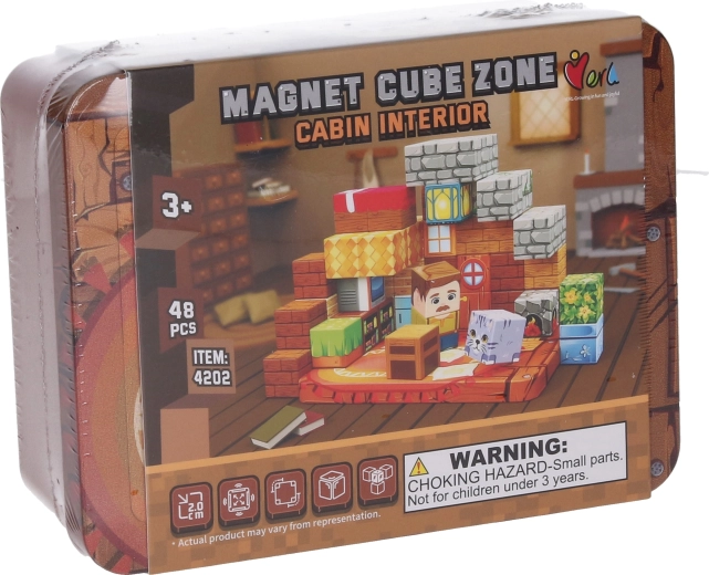 Κατασκευαστικό σετ Magnet Cube Zone cabin interior 48 τεμαχίων