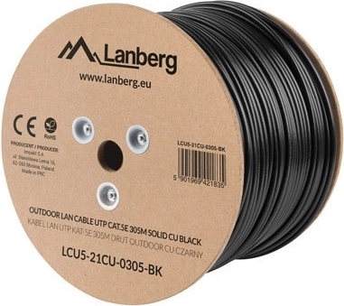 Εξωτερικό καλώδιο UTP CAT5e, χάλκινο, 305 m – LANBERG