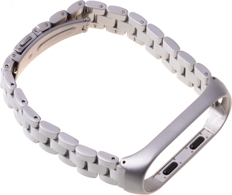 Μεταλλικό μπρασελέ για XIAOMI Mi Band 3/4 – ασημί
