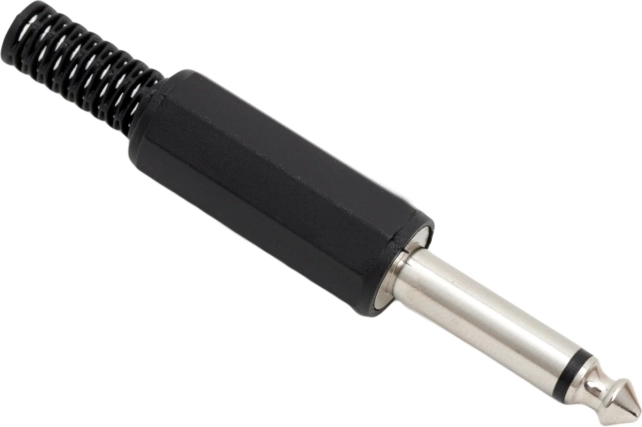 Mono βύσμα JACK 6,3 mm με προστασία κατά της κάμψης
