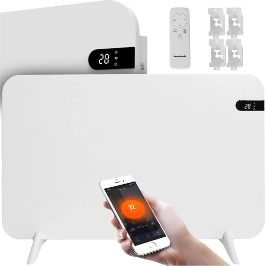 Υπέρυθρο θερμαντικό πάνελ Bauerkraft 450 W με Wi‑Fi και οθόνη 45 × 70 cm