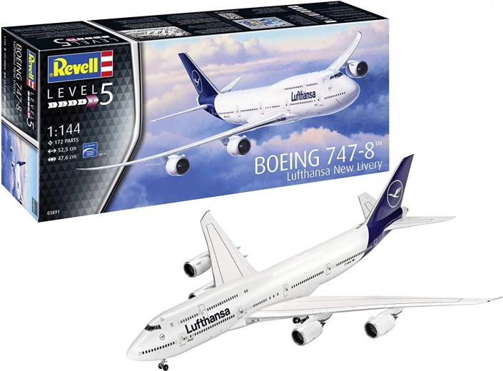 Πλαστικό μοντέλο αεροπλάνου Boeing 747-8 Lufthansa