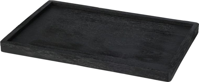 Διακοσμητικός ξύλινος δίσκος 30 × 20 × 2,5 cm – μαύρος