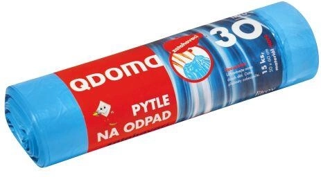 Σακούλες απορριμμάτων με κορδόνι σύσφιξης 30–35 l, 50 × 60 cm, 15 τεμ.