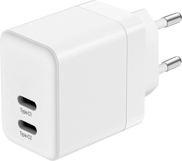 Δύο θύρες USB‑C με έξυπνη κατανομή ισχύος