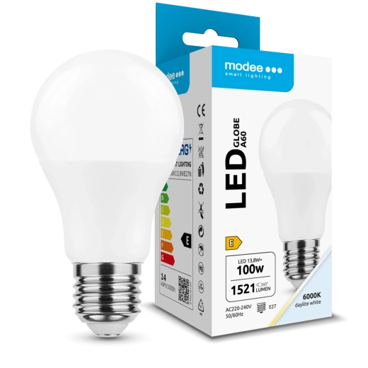 Λάμπα LED Globe A60 13,8 W E27 360° 6000 K 1521 lm