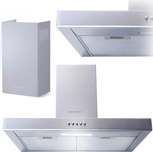 Καμινάδα απορροφητήρα 60 cm Berdsen Inox