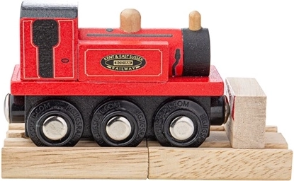 Bigjigs Rail ξύλινη ατμομηχανή Τεριέ κόκκινη