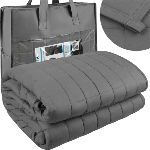 Βαρυτική κουβέρτα Isomedix 200 × 150 cm, 8 kg (γκρι)