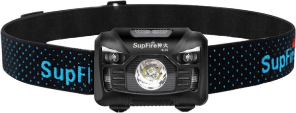 Φακός κεφαλής SUPERFIRE HL06, 500 lm, φόρτιση USB