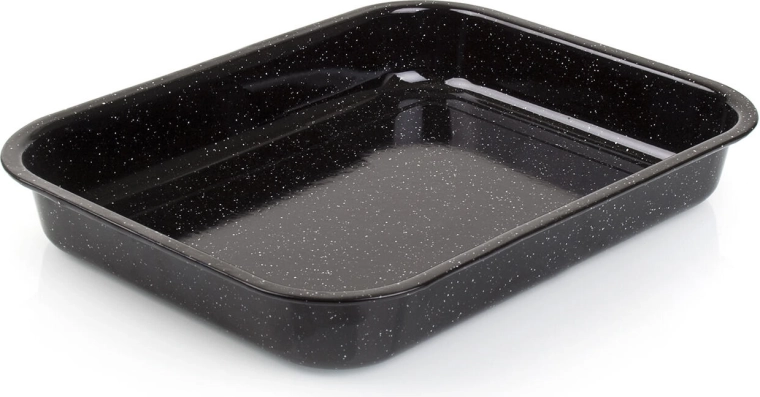 Ταψί ψησίματος Culinaria Black εμαγιέ 34 × 26 × 5 cm, μαύρο