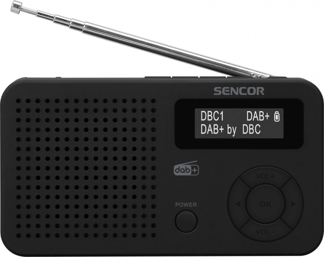Ψηφιακό ραδιόφωνο DAB+/FM με RDS, Bluetooth 5.0, LCD και επαναφορτιζόμενη μπαταρία - 1 τεμάχιο