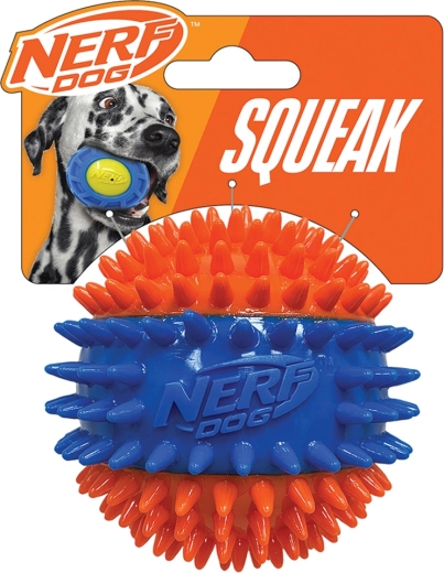 Nerf Dog μπαλάκι για σκύλους με σφυρίχτρα και εξογκώματα 6,9 cm