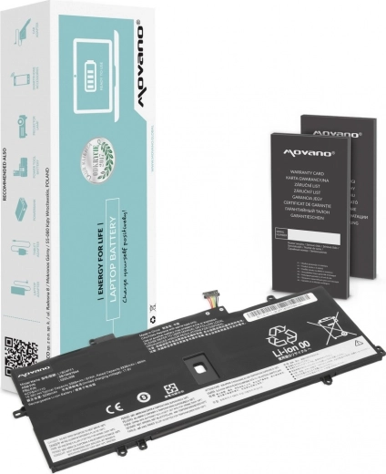 Μπαταρία Movano για Lenovo ThinkPad X1 Yoga 4 και 5 και X1 Carbon 7 και 8, 3325 mAh