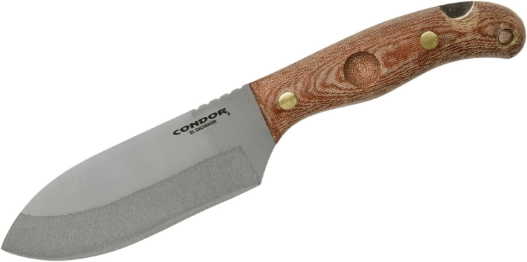 Υπαίθριο μαχαίρι Condor Toki 12 cm με λαβή micarta και δερμάτινη θήκη