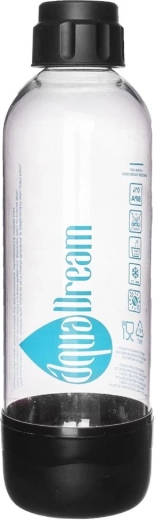Μπουκάλι νερού για συσκευή ανθράκωσης AQUADREAM 1,1 l, μαύρο