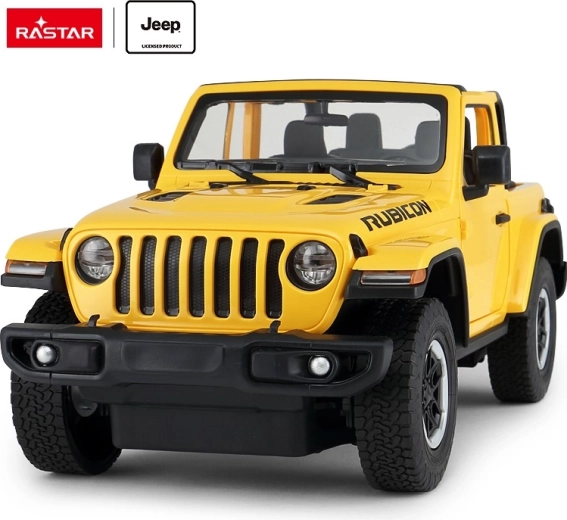 Τηλεκατευθυνόμενο αυτοκίνητο Rastar Jeep Wrangler JL RC 1:14 κίτρινο - 1 τεμάχιο