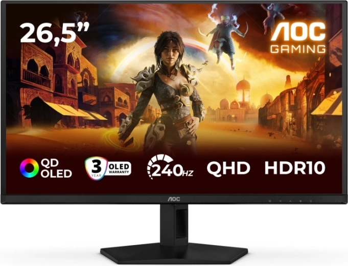 Gaming monitor 26,5" QD‑OLED 240 Hz με HDMI και DisplayPort