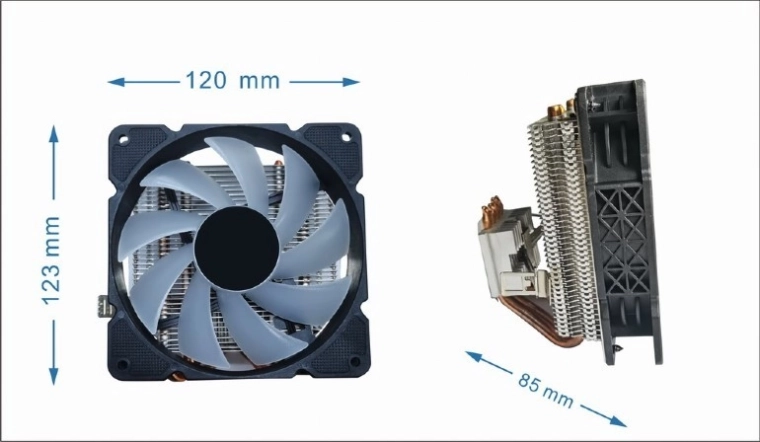 Gembird Huracan ψύκτρα επεξεργαστή 120 mm 100 W ARGB PWM