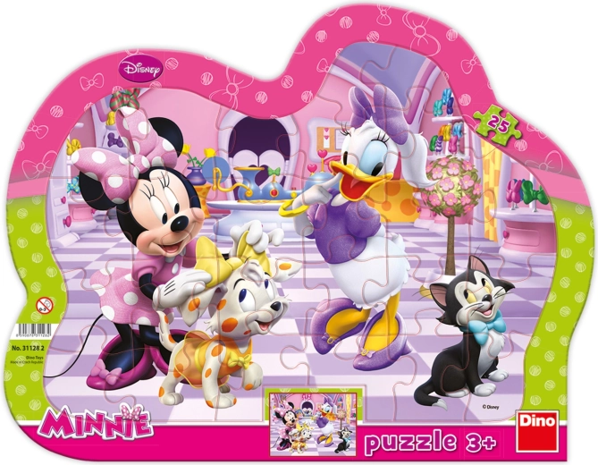 Επιτραπέζιο παζλ Dino Minnie και τα ζωάκια της 25 κομμάτια