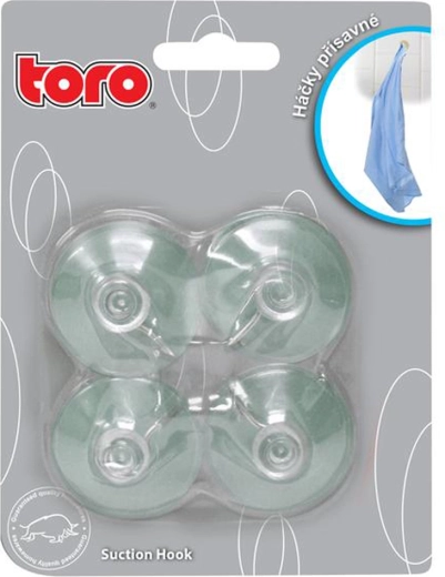 Βεντούζες-γαντζάκια Toro με μεταλλικό άκρο 4 τεμ.