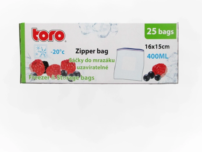 Σακουλάκια κατάψυξης TORO 400 ml, 25 τεμ.